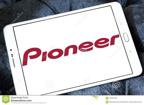 Pioneer Corporation logo editorial stock photo. Image of entertainment - 100357358