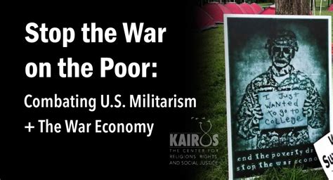 Stop the War on the Poor: Combating U.S. Militarism + The War Economy ...