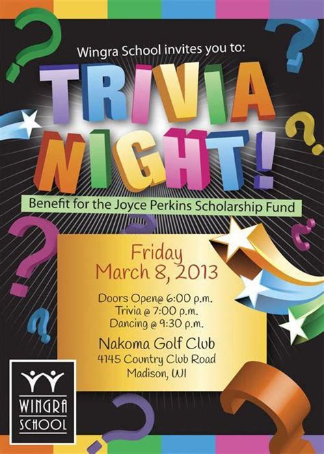 Trivia Night Event Flyer #winetrivia | Trivia night flyer, Trivia night ...