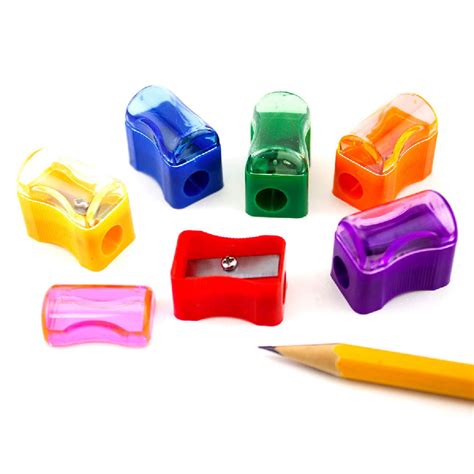 Bulk Plastic Colorful Pencil Sharpener With Cap Assortment (6 dz or 72pc) School | eBay