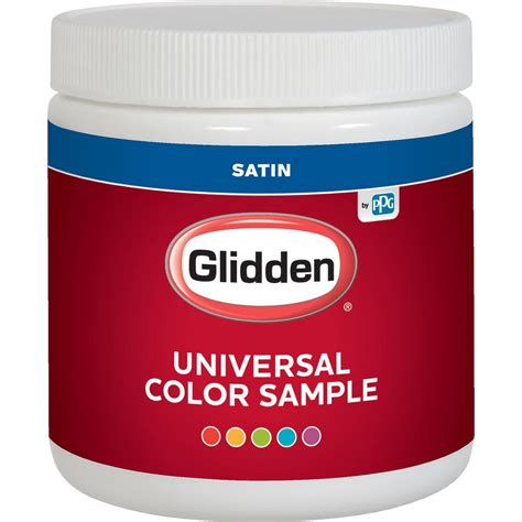 Glidden 8 oz. Base 1 Satin Interior Paint Sample-GLU6211N-16 - The Home ...