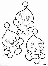 Sonic And Chao Coloring Pages sketch template