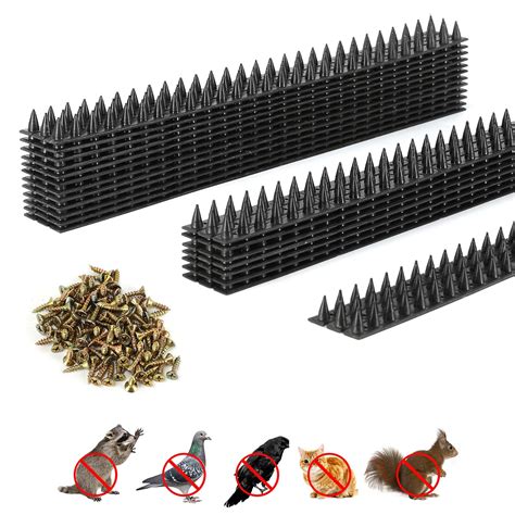 Buy 28 FT 20 Pack Bird Spikes Defender, Outdoor Bird Deterrent, Plastic ...