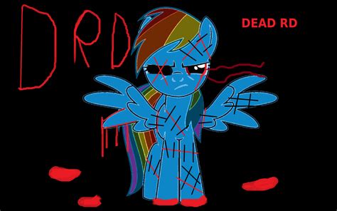 Dead Rainbow Dash by Bloodyfemale on DeviantArt