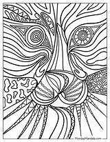 Easy Abstract Coloring Pages Colouring sketch template