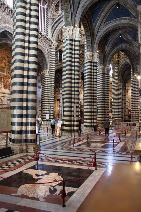 Siena Cathedral Interior editorial stock image. Image of color - 85029169