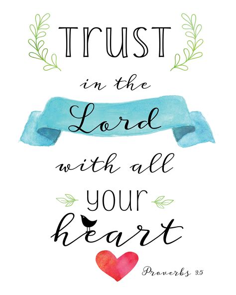 Trust In the Lord Print - Heart. Soul. Strength. Mind.