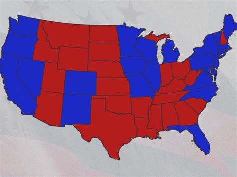 Red And Blue States Map