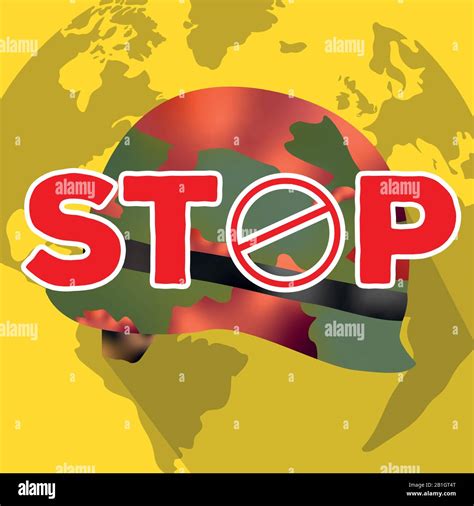 Stop war poster Stock Vector Image & Art - Alamy