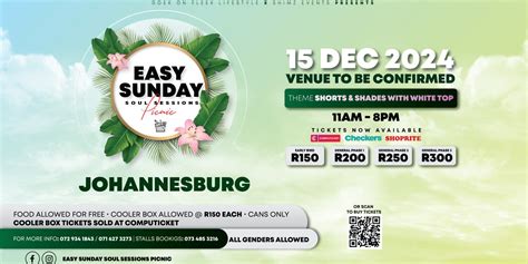 Easy Sunday Soul Sessions Picnic Johannesburg - Computicket BoxOffice