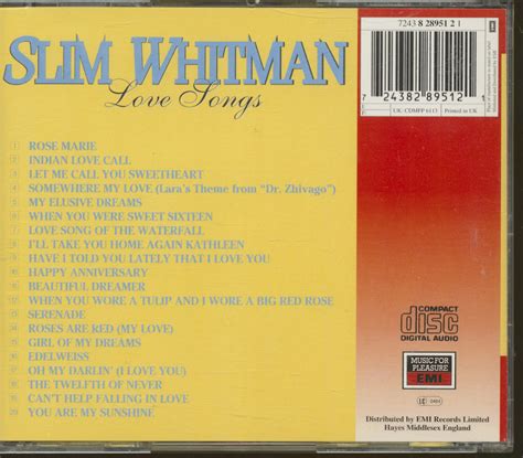 Slim Whitman CD: Love Songs (CD) - Bear Family Records