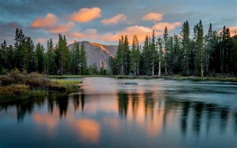 Calm lake after the sunset HD desktop wallpaper : Widescreen : High Definition : Fullscreen