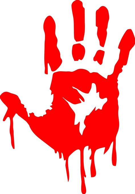 Bloody Handprint Svg Free