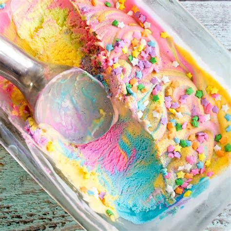 Rainbow Unicorn Ice Cream with Video • Bread Booze Bacon