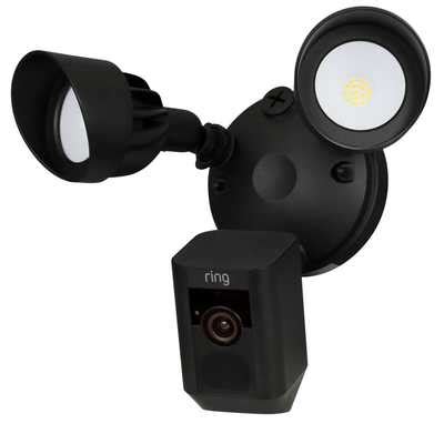 Ring Wireless Floodlight with Security Camera Black (8SF1P7-BEU0) | CEF