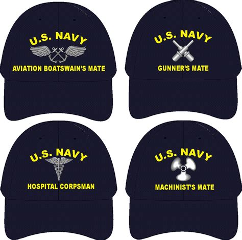 U.S. Navy Rate Custom Embroidered Caps