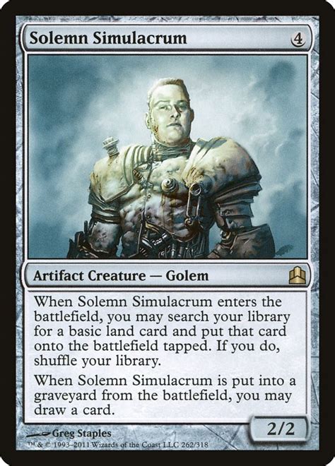 Solemn Simulacrum - Commander - Magic: The Gathering