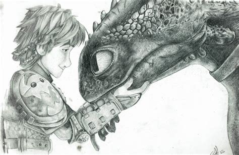 Hiccup and Toothless by Deso-Dimsum on DeviantArt