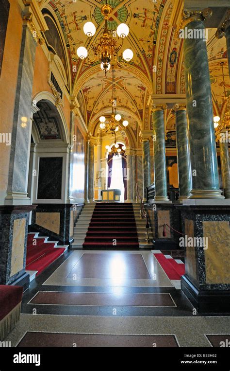 Interior architecture, Semperoper opera house, Dresden, Saxony, Germany, Europe Stock Photo - Alamy