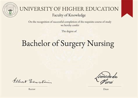 Bachelor of Surgery Nursing B.S.N. | uniRank