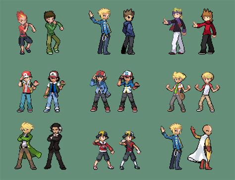 I edited some trainer sprites : r/pokemon