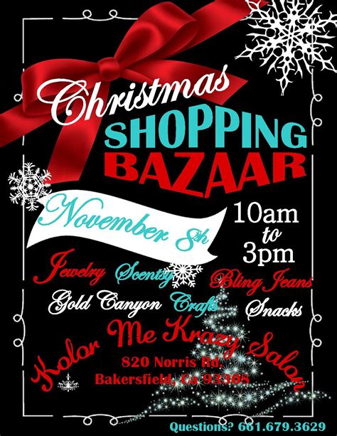 Christmas Bazaar Flyer Invitation | Flyer template, Flyer, Invitation flyer