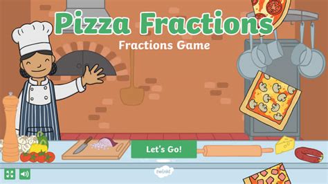 Pizza Fractions Game - Twinkl