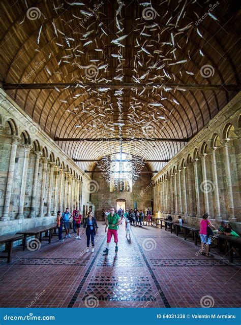 Mont Saint Michel Abbey Interior Editorial Image | CartoonDealer.com #64031338