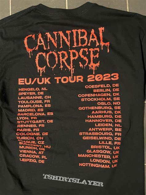 Cannibal corpse European tour 2023 | TShirtSlayer TShirt and ...