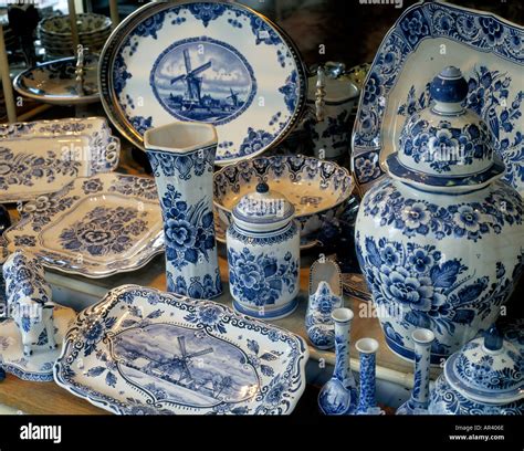 Delft Blue Pottery Delft Zuid Holland Holland Stock Photo - Alamy