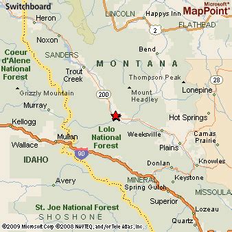 Where is Thompson Falls, Montana? see area map & more