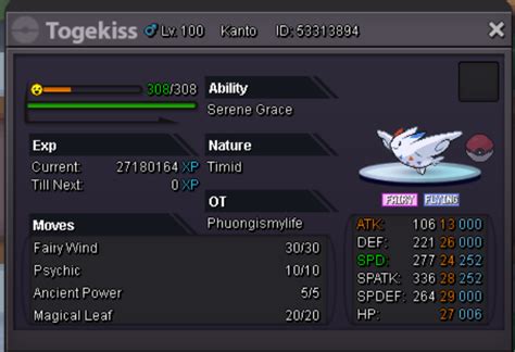 Togekiss 24+ Timid Serene Grace - Selling Pokémon - Silver - Pokemon ...