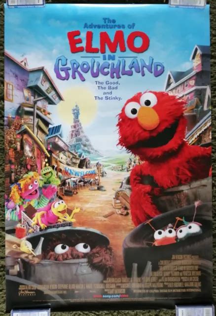 THE ADVENTURES OF ELMO IN GROUCHLAND (1999) Original One 1 Sheet Movie ...