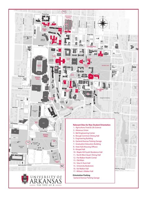 UArk Campus Map | PDF | Southeastern Conference | Arkansas