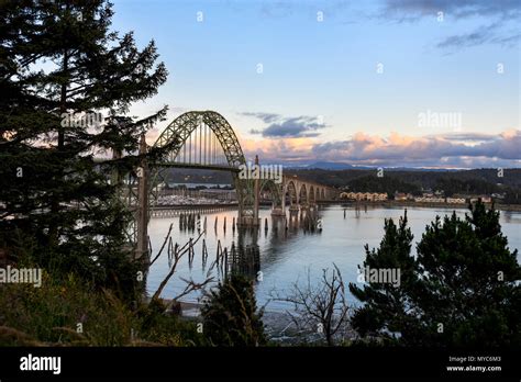 Yaquina Bay Bridge, Newport, Oregon Stock Photo - Alamy