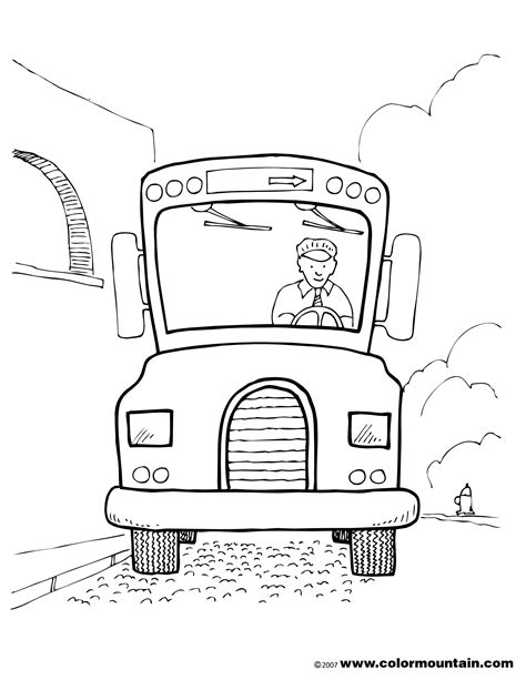 Bus Driver Coloring Pages at GetColorings.com | Free printable ...