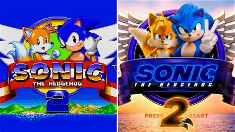 COMPARISON BETWEEN Sonic 2 Game Vs. Sonic 2 Movie - YouTube