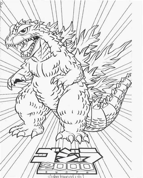 Godzilla And Coloring Pages