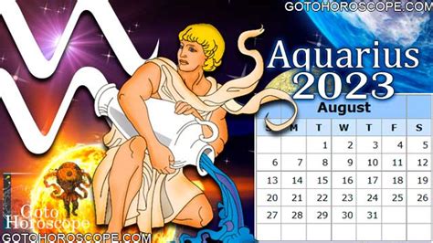 August 2023 Aquarius Horoscope, free Monthly Horoscope for August 2023 ...