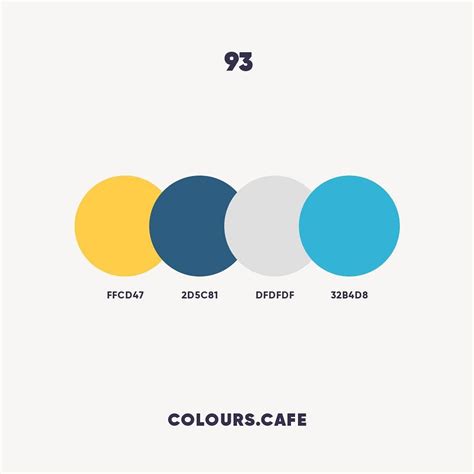 Colours 93 . #ffcd47 #2d5c81 #dfdfdf #32b4d8 . #colors #color #colours #colour #palette # ...