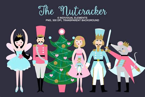 Nutcracker Clipart, Christmas Ballet | Nutcracker christmas card, Christmas illustration ...