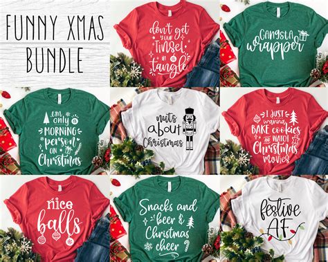 Funny Christmas SVG Bundle - Funny Christmas shirt bundle SVG for ...