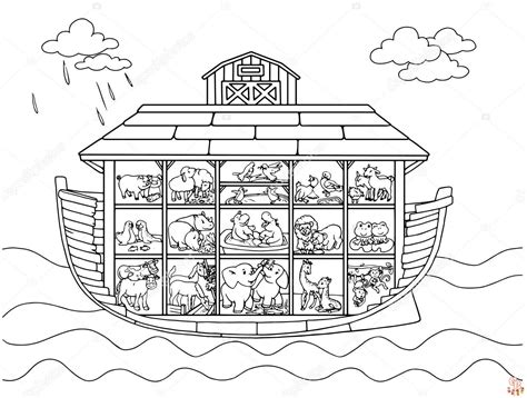 Free Noah's Ark Coloring Pages for Kids | Printable and Easy