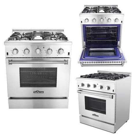 30 INCH STAINLESS STEEL 4 BURNER PROFESSIONAL GAS RANGE HRG3080U ...