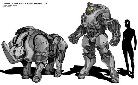 The Amazing Spider-Man 2 Rhino Concept Designs by Robert Simons | Concept Art World