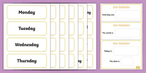 Classroom Calendar Display | Primary Resources - Twinkl