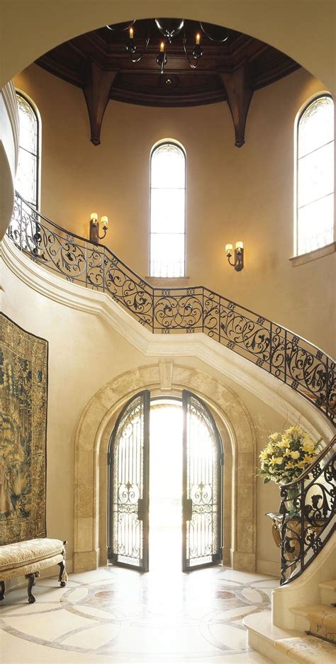 Oldworld - Tuscan - Mediterranean Style | Foyer design, Tuscan design ...