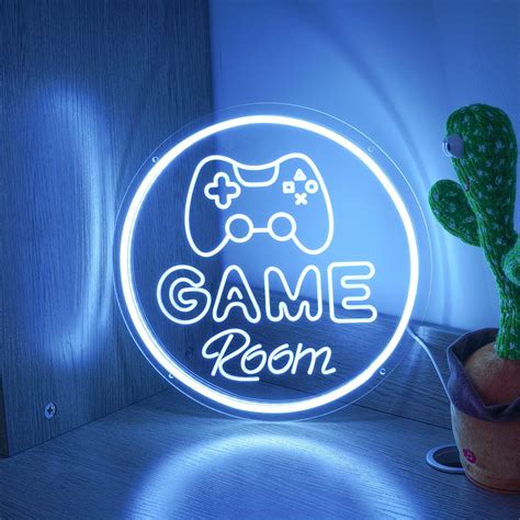 Custom Game Room Metal Wall Art With LED Lights Personalized - Etsy