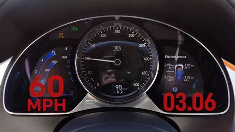 Watch the Bugatti Chiron Speedometer Go Nuts in a 0-200 MPH Sprint ...