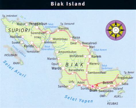 AMAZING INDONESIA: BIAK ISLAND MAP